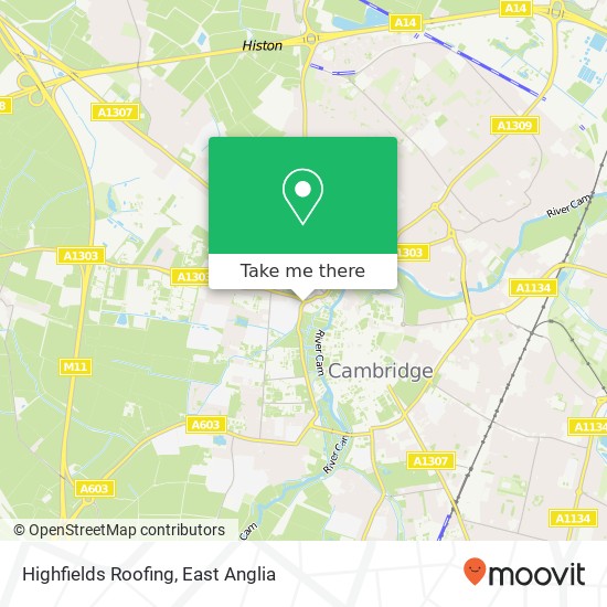Highfields Roofing map