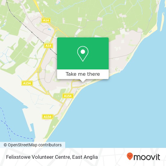 Felixstowe Volunteer Centre map