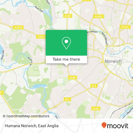 Humana Norwich map