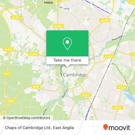 Chaps of Cambridge Ltd. map