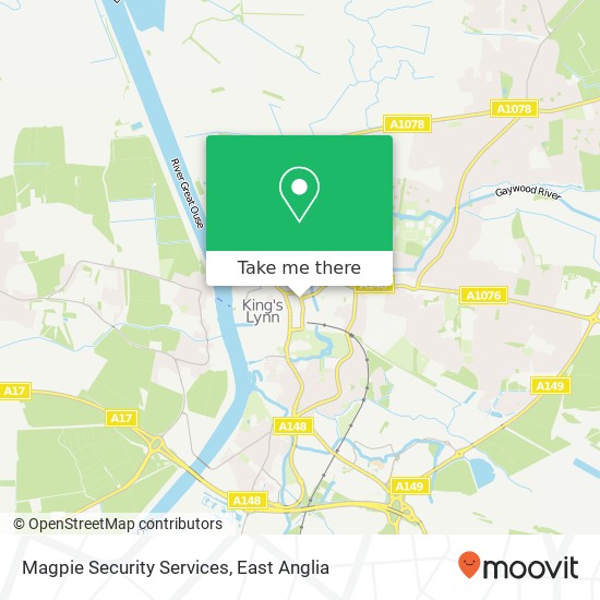 Magpie Security Services map