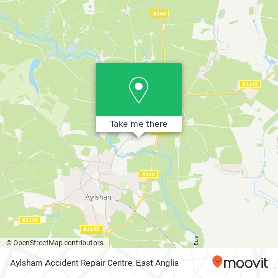 Aylsham Accident Repair Centre map