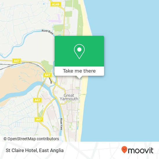 St Claire Hotel map