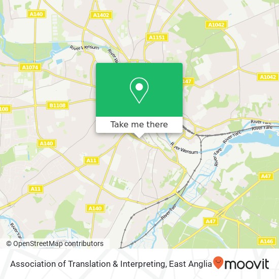 Association of Translation & Interpreting map