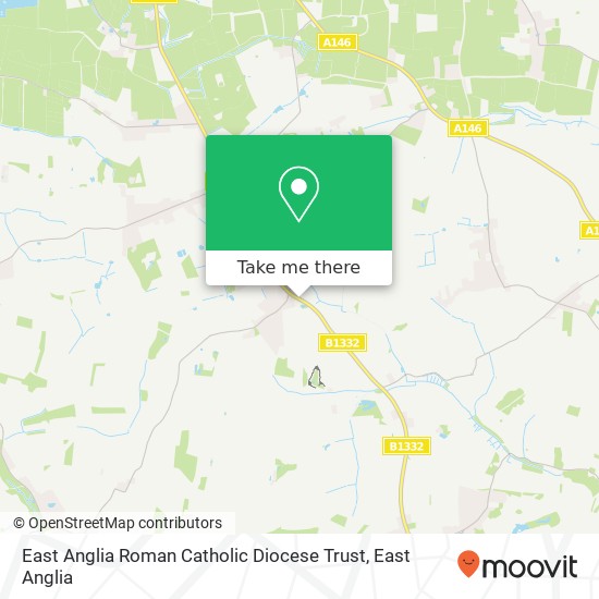 East Anglia Roman Catholic Diocese Trust map
