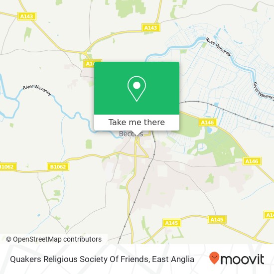 Quakers Religious Society Of Friends map