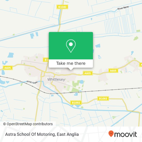 Astra School Of Motoring map