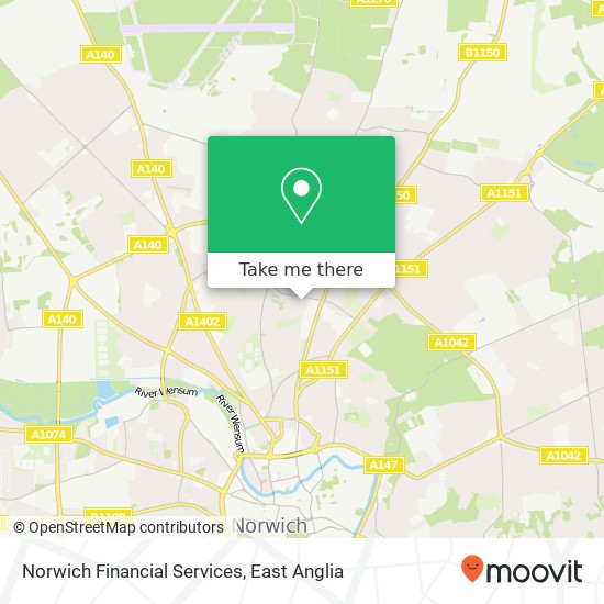 Norwich Financial Services map