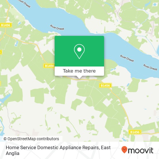 Home Service Domestic Appliance Repairs map