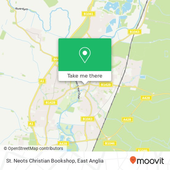 St. Neots Christian Bookshop map