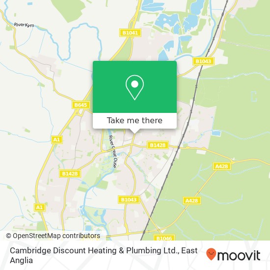 Cambridge Discount Heating & Plumbing Ltd. map