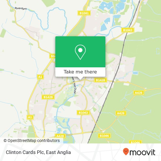 Clinton Cards Plc map