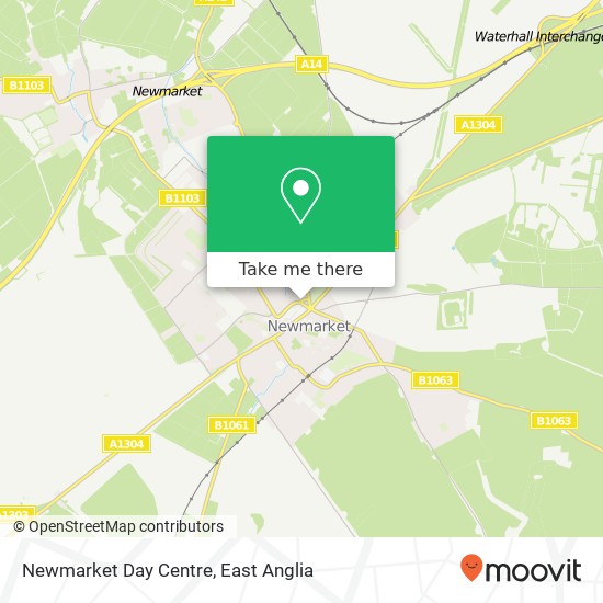 Newmarket Day Centre map