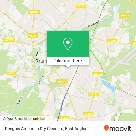 Penguin American Dry Cleaners map