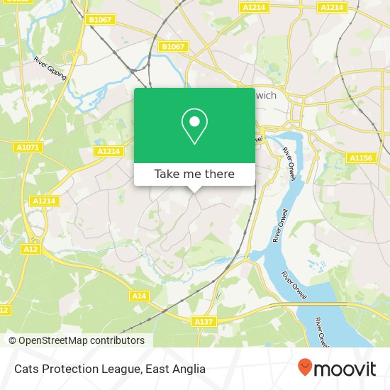 Cats Protection League map