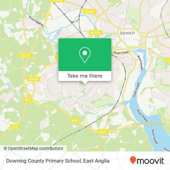 Downing County Primary School map