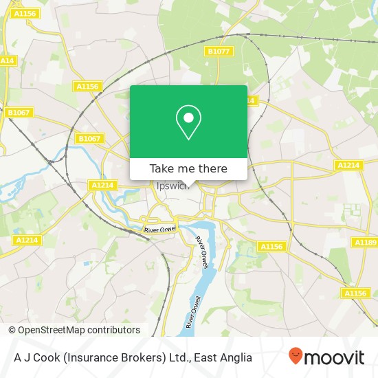 A J Cook (Insurance Brokers) Ltd. map