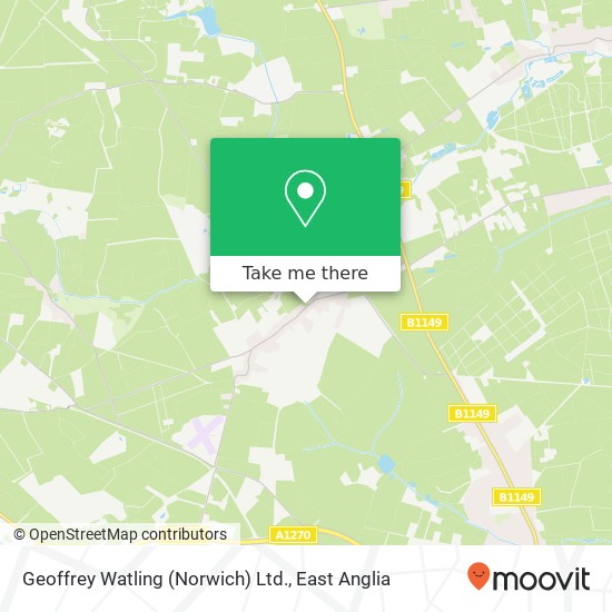 Geoffrey Watling (Norwich) Ltd. map