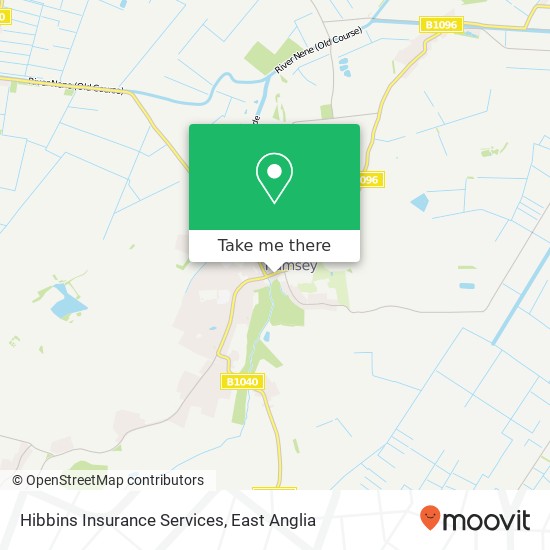 Hibbins Insurance Services map