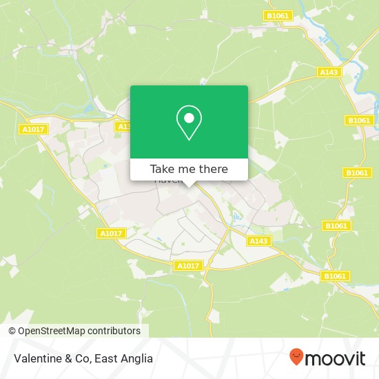 Valentine & Co map