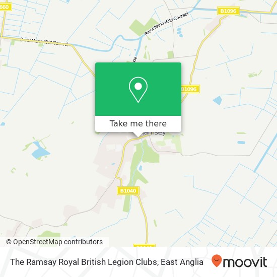 The Ramsay Royal British Legion Clubs map
