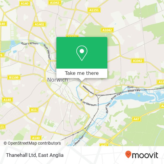 Thanehall Ltd map