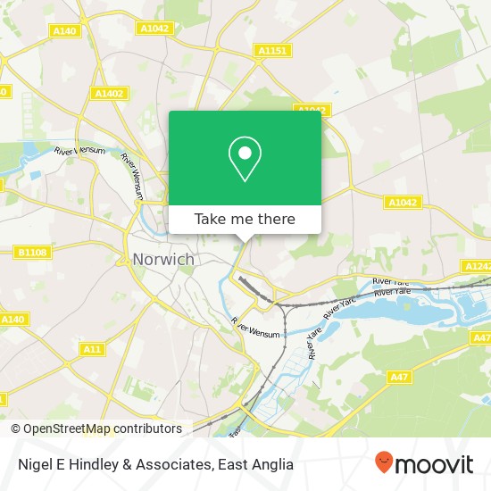 Nigel E Hindley & Associates map