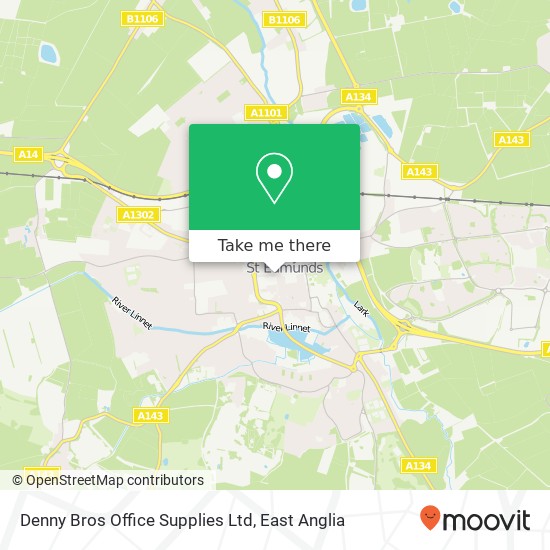 Denny Bros Office Supplies Ltd map