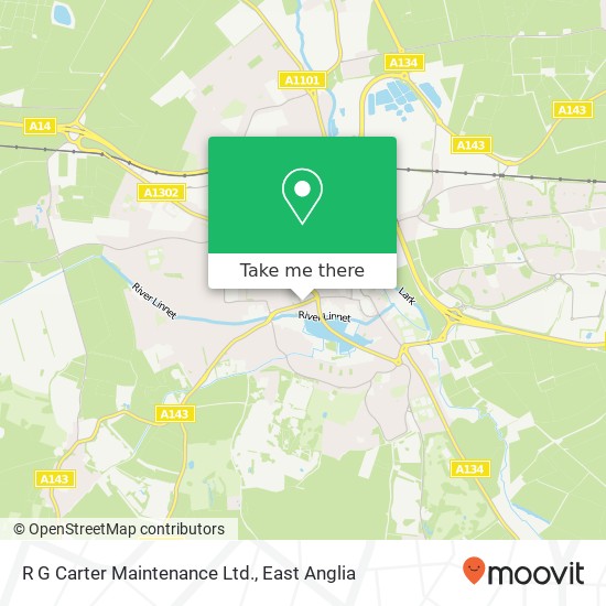R G Carter Maintenance Ltd. map