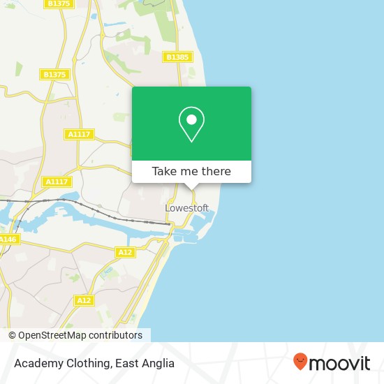 Academy Clothing map