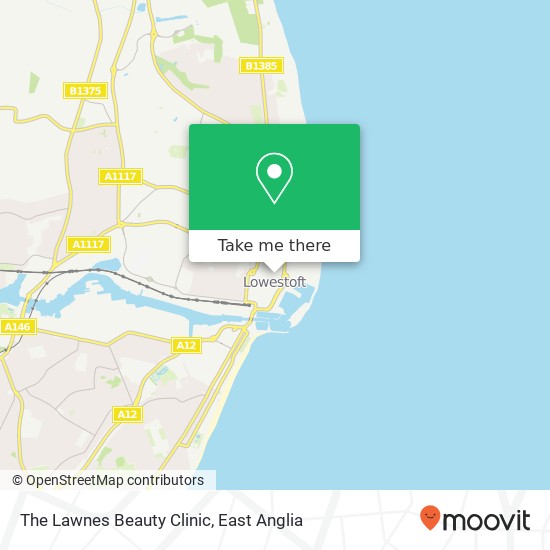 The Lawnes Beauty Clinic map