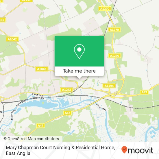 Mary Chapman Court Nursing & Residential Home map