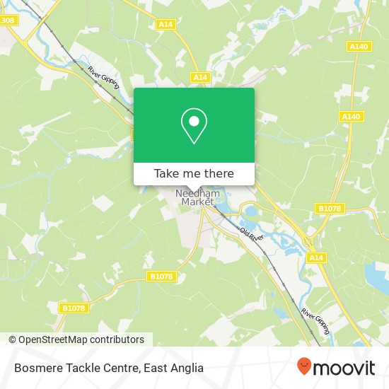 Bosmere Tackle Centre map