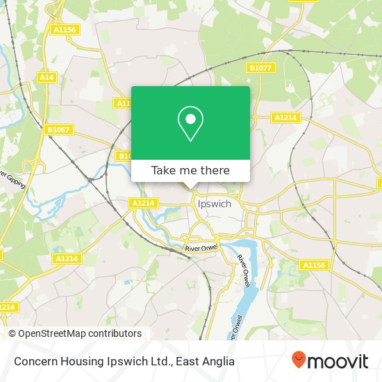 Concern Housing Ipswich Ltd. map