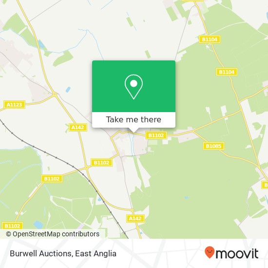 Burwell Auctions map
