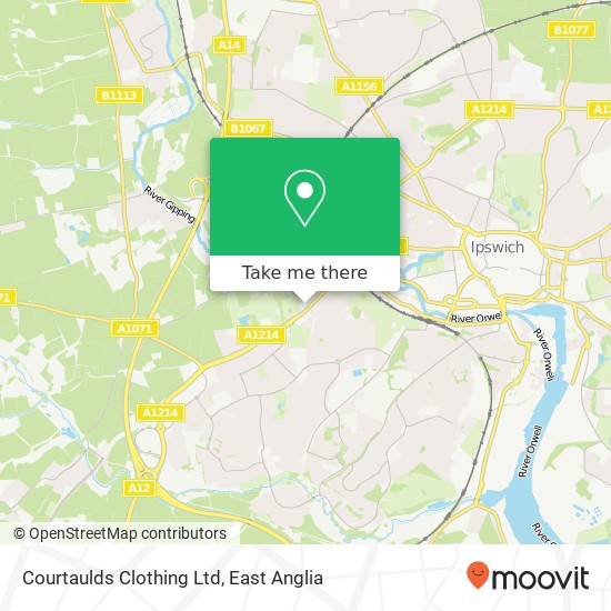 Courtaulds Clothing Ltd map