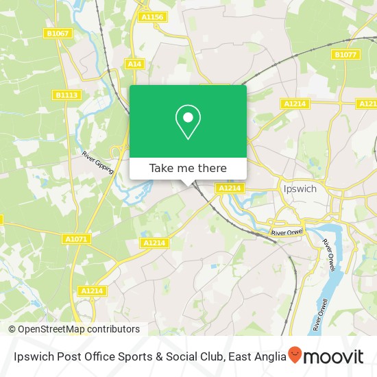 Ipswich Post Office Sports & Social Club map