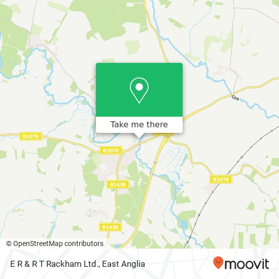 E R & R T Rackham Ltd. map