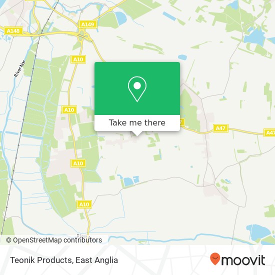 Teonik Products map