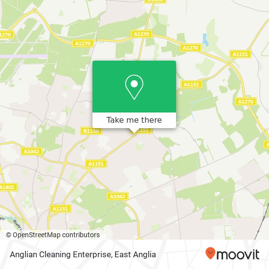 Anglian Cleaning Enterprise map