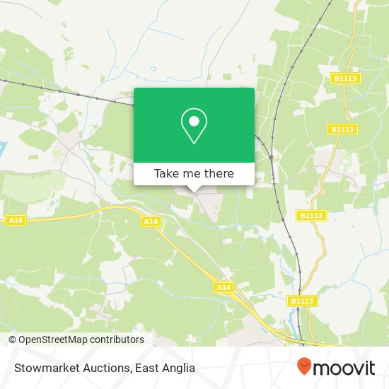 Stowmarket Auctions map