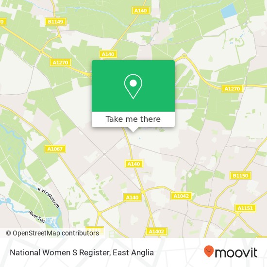 National Women S Register map