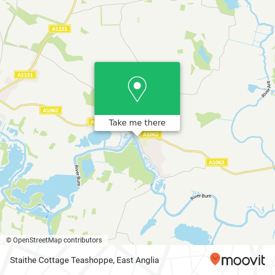 Staithe Cottage Teashoppe map