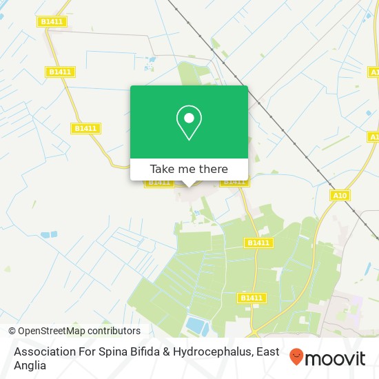 Association For Spina Bifida & Hydrocephalus map