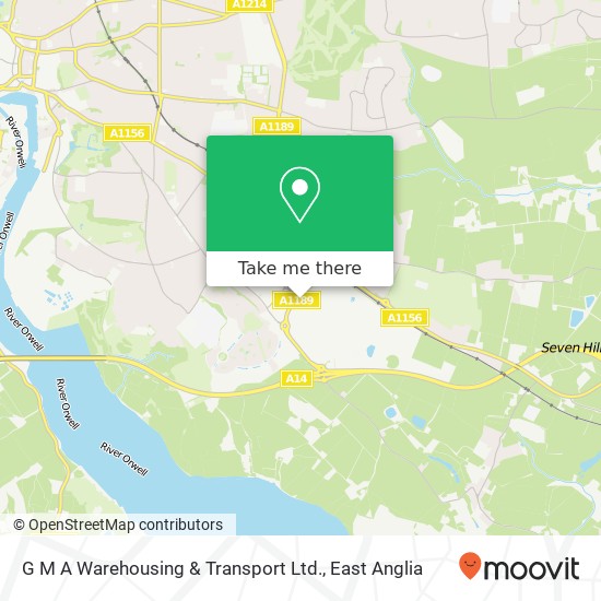 G M A Warehousing & Transport Ltd. map