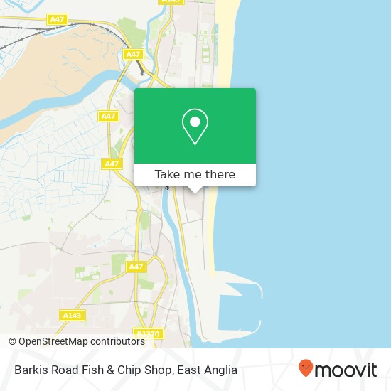 Barkis Road Fish & Chip Shop map