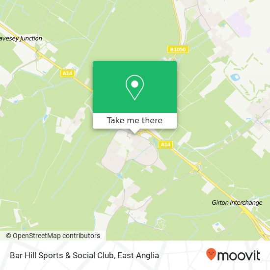 Bar Hill Sports & Social Club map