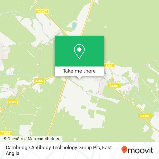 Cambridge Antibody Technology Group Plc map