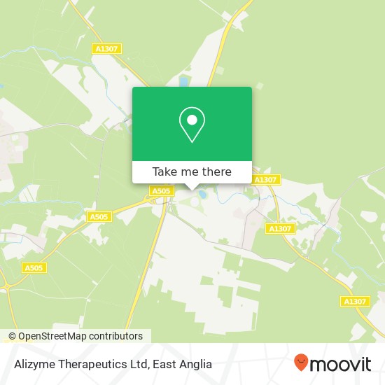 Alizyme Therapeutics Ltd map