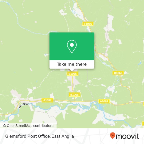 Glemsford Post Office map